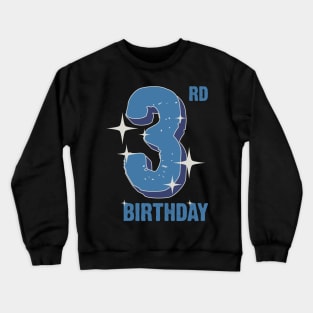 3rd Birthday for boys Crewneck Sweatshirt